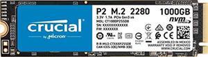 Crucial P2 1TB 3D NAND NVMe PCIe M.2 SSD Up to 2400MB/s - CT1000P2SSD8 (CT1000P2SSD8)