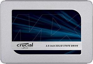 Crucial MX500 500GB 3D NAND SATA 2.5 Inch Internal SSD, up to 560MB/s - CT500MX500SSD1  and  Corsair Dual SSD Mounting Bracket 3.5" CSSD-BRKT2, Black
