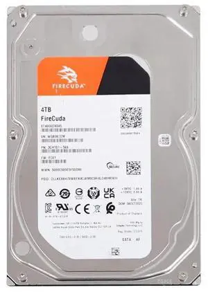 Seagate FireCuda ST4000DX005 4TB 7200 RPM 256MB Cache SATA 6.0Gb/s 3.5" Internal HDD Bare Drive Seagate FireCuda ST4000DX005 4TB 7200 RPM 256MB Cache SATA 6.0Gb/s 3.5" Internal HDD Bare Drive