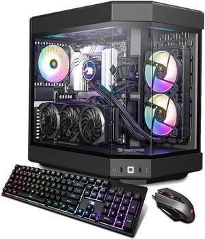 iBUYPOWER Y60 Black Gaming PC Desktop - Intel Core i7 14700KF - NVIDIA GeForce RTX 4070 12GB - 32GB DDR5 RGB - 2TB NVMe SSD - Y60BI7N4703