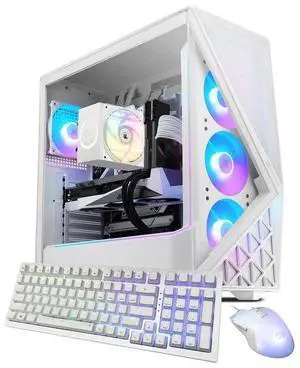 iBUYPOWER Slate Gaming PC Desktop Computer Intel Core Ultra 9 285 CPU, NVIDIA GeForce RTX 5070 12GB GPU, 32GB DDR5 RAM, 2TB NVMe SSD, Windows 11 Home, Keyboard, Mouse - White iBUYPOWER Slate Gaming PC Desktop Computer Intel Core Ultra 9 285 CPU, NVIDIA GeForce RTX 5070 12GB GPU, 32GB DDR5 RAM, 2TB NVMe SSD, Windows 11 Home, Keyboard, Mouse - White