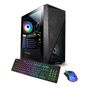 iBUYPOWER Slate 6 MESH Gaming PC Desktop - AMD Ryzen 5 7600 - NVIDIA GeForce RTX 4060 8GB - 16GB DDR5 RGB - 500GB NVMe SSD - SlateMeshA5N4601