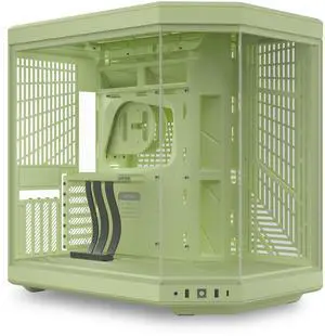 HYTE CS-HYTE-Y70-MM Matcha Milk ABS / Steel / Tempered Glass Dual Chamber Mid-Tower ATX Case Case (Computer Cases - ATX Form)