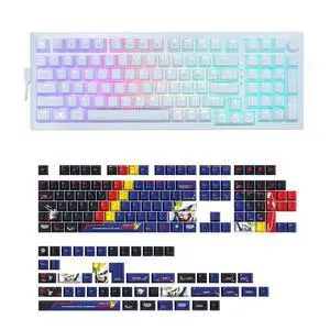 iBUYPOWER MK9 Pro RGB Mechanical Gaming Keyboard / Linear Switches + HYTE Mobile Suit Gundam Wing Keycap Bundle - White iBUYPOWER MK9 Pro RGB Mechanical Gaming Keyboard / Linear Switches + HYTE Mobile Suit Gundam Wing Keycap Bundle - White