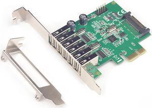 6 Ports USB 2.0 PCIE PCI-e HUB expansion Card PCI-Express card PCI-e 1x USB 2.0 USB2.0 to PCIe express PCI e adapter
