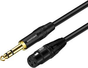 Balanced Microphone Cable XLR Cable Aux Cable Jack TRS 6.35 mm/6.5 mm Male to XLR Female Mic Cord for Mixer Stereo Amplifier (1pcs)