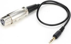 XLR Female to 3.5mm Microphone Cable, Unbalanced Female XLR to 3.5mm (1/8 Inch) TRS Stereo Mini Jack AUX Cord Audio Cable Adapt (1pcs)