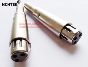 NCHTEK XLR Female to 1/4" Stereo TRS Female Adapter Plug , 6.35mm Jack to XLR 3pin Female Audio Connector ,5pcs , (1pcs)