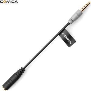 CoMica Female 3.5mm Audio Cable Converter Microphone Cable Adapter for Iphone/Ipad/Samsung/Huawei Smartphone TRS TRRS Adapter (1pcs)