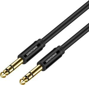 6.35 mm to 6.35 mm Instrument Guitar Cable, Gold Plated 6.35mm 1/4" Male TRS to 6.35mm 1/4" Male TRS Balanced Stereo Audio Cable (1pcs)