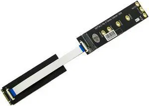 Riser Card PCI-e x1 to NGFF M.2 Key B SATA Base PCI Express SSD Adapter Card Riser Extender Cable for 2230/242/2260/2280 M2 SSD