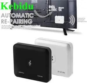 Kebidu DC 5V 3.5mm 24Mbps Wireless Bluetooth 4.2 Adapter Audio Transmitter Audio Receiver for TV Earphone Smart Phone for Home