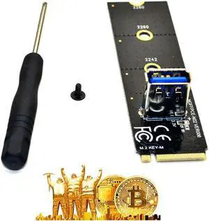 5Gbp/s Mining extension card NGFF M.2 To USB3.0 Adapter Card Riser Card High Speed PCI-E 16X BTC LTC Miner