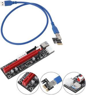 4pin 6pin SATA Power PCIExpress 16X Slot Riser Card USB 3.0 PCI-E PCI-Express 1x to 16x PCIE Riser for Bitcoin BTC Miner Mining