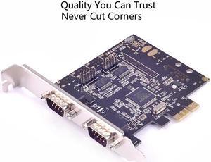 PCI express to 4 Serial RS232 Ports expansion Card PCI-E I/O cards MosChip MCS9904