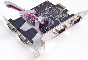 PCI-e PCI express to 4 Serial RS232 Ports expansion Card PCI-E I/O cards MosChip MCS9904