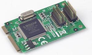 Mini PCI-e 4 ports serial RS-232 Card Mini PCI-Express I/O Card MosChip MCS9904