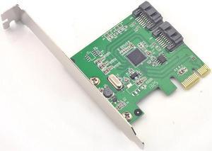 PCI-Express SATA 6G Card PCI-e to 2x SATA 3.0 Adapter RAID 0,1 Marvell 88SE9128 For HDD