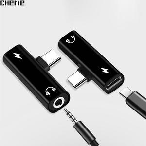 Type C 3.5mm Aux Adapter Jack Earphone Headphone Adaptador Audio Splitter Car Charger For Samsung Xiaomi Huawei Oneplus 7