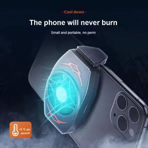 Mini Mobile Phone Cooling Fan Radiator Turbo Hurricane Game Cooler Cell Phone Cool Heat Sink For IPhone/Huawei/Xiaomi