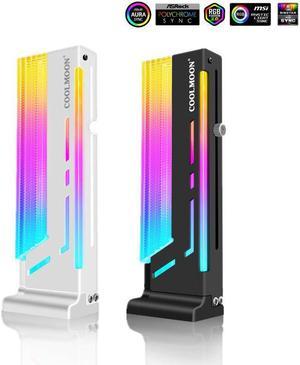 COOLMOON PC Cooling Vertical GPU Stand Support Colorful Bracket Computer Graphics Video Card Stand Holder 5V A-RGB,CM-GH2