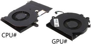 Black Metal Replaced Laptop GPU CPU Cooling Fan for HP OMEN 15-CE 17-AN Cooler Fan