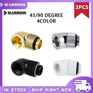 Barrow water cooling accessories 90/45 degree accessories 2PCS supports GPU and CPU connection Computer Fitting