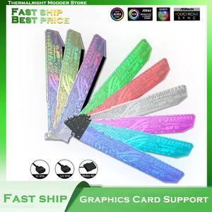 Customized Graphics Card Support Personalize Logo, Colorful/ RGB LED VGA GPU Stand Holder For PC Case DIY Decoration SYNC