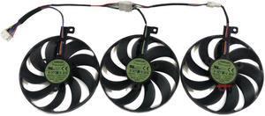 1Set T129215SU PLD09210S12H CF1010U12S GPU Cooler Fan For ASUS ASUS GeForce RTX 3060Ti 3070 3080 3090 TUF OC Cards Replace