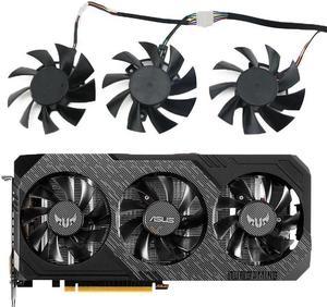 75mm FD8015U12S 7PIN GTX 1660 RX5700 RX5700XT GPU FAN For ASUS GTX 1660Ti 1660super RX 5700 XT TUF X3 OC Graphics Cooling Fan