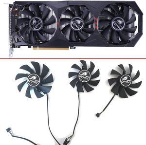 3PCS 4pin 85MM 75MM RTX2060 GPU Fan For Colorful GeForce RTX 2060 Gaming ES iGame GeForce GTX1660 Ti 1660 Ultra Cooling Fans