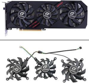 3pcs Cooling Fan 85mm 75mm DC 12V 4PIN GTX1650 GPU FAN For Colorful GTX 1660 RTX 2060 ultra oc Graphics card fan replacement