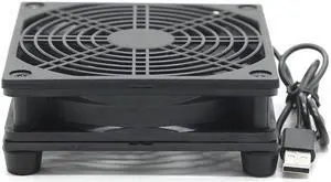 NEW Router Cooling Fan DIY PC Cooler TV Box Wireless Silent Quiet DC 5V USB power 120mm fan 120x25mm 12CM W/Screws Protective net 1200RPM