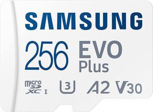 Samsung 256GB EVO Plus UHS-I microSDXC 130MB/s Memory Card with SD Adapter