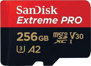 SanDisk Extreme PRO 4K Ultra HD 256G 256GB 100MB/s Class10 C10 UHS-I U3 V30 A2 MicroSDXC With Adapter for smartphone action cameras drones