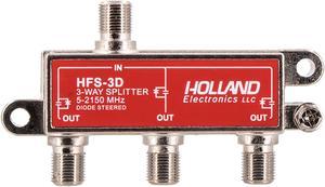 3-Way HD RF Cable TV 2150 Mhz Splitter