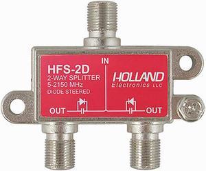 Holland (HFS2D) 2-Way Splitter (5-2050 Mhz) Diode Steered (HFS-2D)