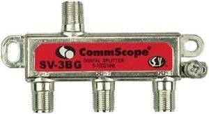 Commscope SV-3BG 3-way Balanced Coaxial Splitter, 5-1002 Mhz