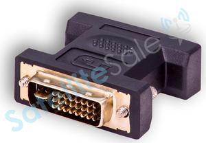 SatelliteSale Uni-Directional Male DVI-I to Female VGA Adapter 1080p Full HD PVC Black Converter