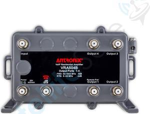 Antronix VRA504B/ACP 75Ohm VoIP Integrated Residential Amplifier 4+1P Kit by SatelliteSale