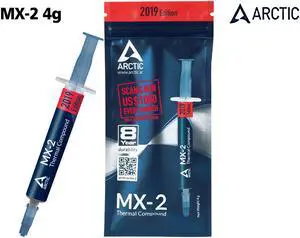 ARCTIC COOLING Carbon-Based Thermal Compound MX-2 4g 2019 Edition Paste Cooler Grease 5.6W/mK Water Cooling Conductive Heatsink Plaster Cooler High Performance Thermal Past ARCTIC COOLING Carbon-Based Thermal Compound MX-2 4g 2019 Edition Paste Cooler Grease 5.6W/mK Water Cooling Conductive Heatsink Plaster Cooler High Performance Thermal Past