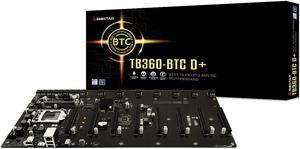 Biostar TB360-BTC D+ LGA1151 SODIMM DDR4 8 GPU Support GPU ATX Motherboard for Cryptocurrency Mining (BTC)