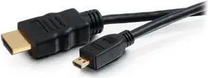 C2G 50615 6FT HIGH SPEED HDMI R TO HDMI MICRO CAB