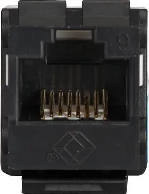 Black Box GigaTrue2 CAT6 Keystone Jack Unshielded Black FMT631-R3