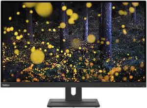 Lenovo ThinkVision E27q-20 27" Monitor 2560 x 1440 75 Hz 6 ms 350 nits- (Manufacturer Recertified)