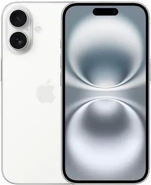 Apple iPhone 16 A3081 6.1" Smartphone Unlocked 128 GB Flash iOS - White
