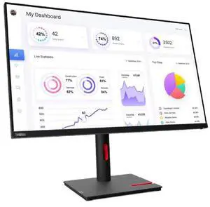 Lenovo ThinkVision T32p-30 31.5" Monitors 1 HDMI 5 USB 350 nits 60 Hz IPS 4ms- (Manufacturer Recertified)