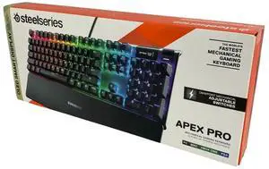 SteelSeries Apex Pro Gaming Keyboard KB-00009 Fastest Mechanical Gaming Keyboard SteelSeries Apex Pro Gaming Keyboard KB-00009 Fastest Mechanical Gaming Keyboard