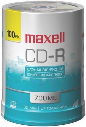 Maxell 648200 - Cdr80100S 700Mb 80-Minute Cd-Rs (100-Ct Spindle) MXLCDR80100S