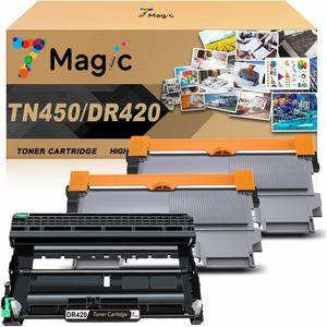 2 Toner TN450 + 1 DR420 Drum for Brother TN-450 TN420 DCP-7055 7065DN MFC-7360N